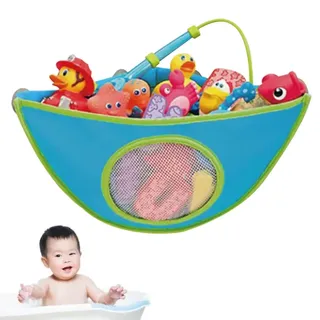 Badespielzeug Aufbewahrung - Extra Starke Saugnapf Haken - Badewannen Spielzeug Bad Netz Organizer - Ecke Dusche Hänge Tasche Für Kinder Und Baby