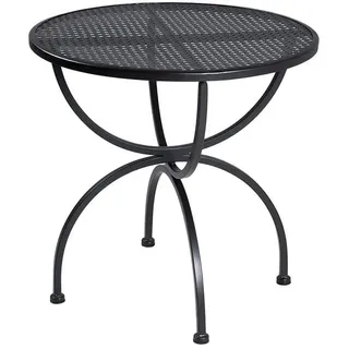 MBM Romeo Gartentisch Ø75cm Schmiedeeisen Dunkelgrau