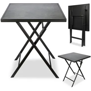 Brubaker Bergamo Beistelltisch 58 x 58 x 71 cm Grau/Schwarz