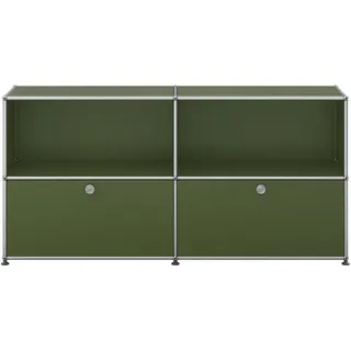 USM Haller Sideboard mit 2 Klapptüren Olivegrün