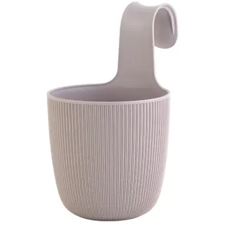 Engelland Blumentopf Blumentopf zum Hängen (Vorteils-Set, 1 St., Fassungsvermögen 2,3 Liter), UV-Beständig, Frostbeständig, Drainagesystem, ideal für Geländer/Zäune lila