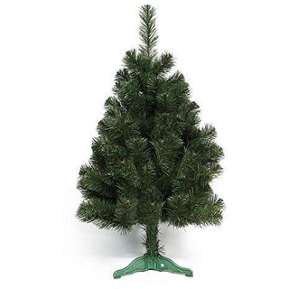 DecoKing Künstlicher Weihnachtsbaum Tanne Lena, Plastik, grün, 100 cm