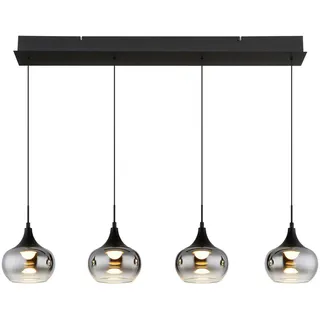 GLOBO LUI 1-flg. 90 cm rund schwarz Metall