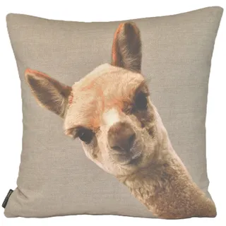 Kissen ALPAKA EDITH (BH 45x45 cm) - braun - BH 45x45 cm