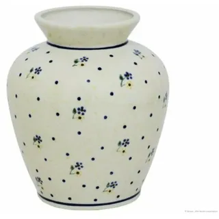 BUNZLAUER KERAMIK Tischvase Bunzlauer Keramik 1,7L Vase "Maria" 17cm Baluster Blumenvase Dekor 111 gelb