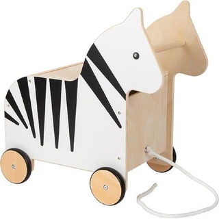 Small Foot Company Small Foot Spielzeugkiste mit Rollen Zebra „Wildlife“