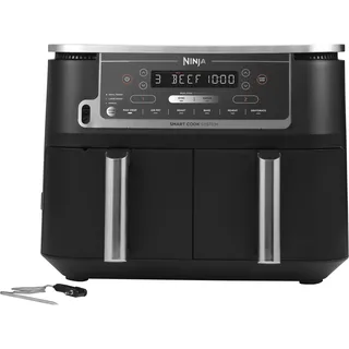 Ninja Foodi MAX Dual Zone AF451EU 9,5 l  mit digitalem Bratenthermometer schwarz
