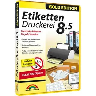 Markt + Technik Etiketten Druckerei 8.5 Gold Edition