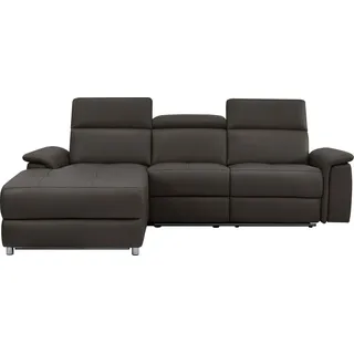 OTTO home Eckcouch Kunstleder 2-Sitzer Braun