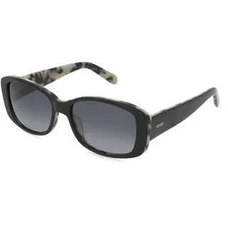 Fossil 2138/S Damen-Sonnenbrille Vollrand Eckig Acetat-Gestell, schwarz