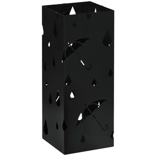 Homcom Regenschirmständer 15,5x15,5x40 cm schwarz