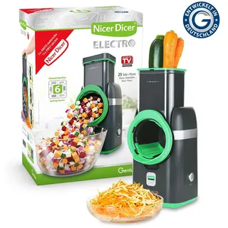 Genius Nicer Dicer Electro Gemüseschneider 25 tlg, elektrische Gemüsehobel