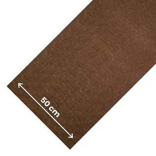 OLIVO.shop Rutschfester Küchenläufer, waschbar, Läufer für Küche und Flur, einfarbig, Rattan-Effekt, Meterware, Küchenläufer, Rolle Reflex (Braun, 50 x 180 cm)