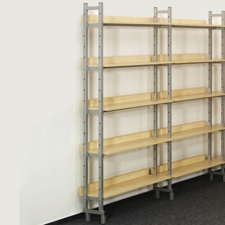 Bücherregale für die Schulbibliothek 1 m komplett mit 5 Böden