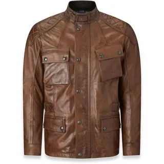 Belstaff Motorradjacke Turner Motorrad Lederjacke protektoren robust braun S