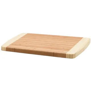 KHG Schneidebrett Frühstücksbrett aus Bambus Holz - 35 x 25 x 1,8 cm | Messerbrett Hackbrett nachhaltig antibakteriell, verschiedene Größen, vielseitig einsetzbar, praktisch im Alltag