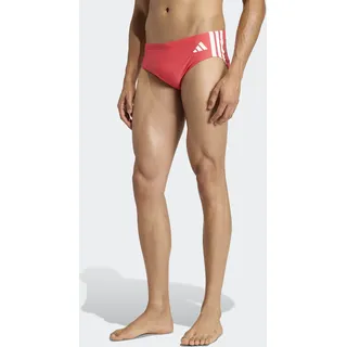 adidas PERFORMANCE "3-STREIFEN", Herren, Gr. 10 (XL), N-Gr, rosa (semi lucid rot, weiß), Obermaterial: 78% Polyamid, 22% Elasthan, Badehosen Badehose