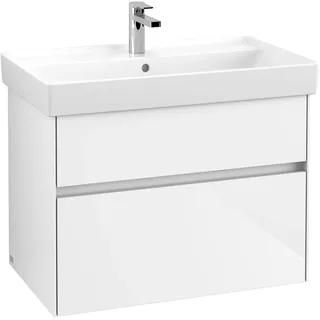 Waschbeckenunterschrank 76 x 55 cm Glossy White