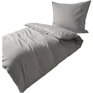 Traumschlaf Melange Grau 200 x 220 cm + 2 x 80 x 80 cm