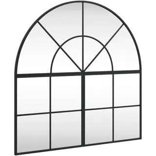 vidaXL Wandspiegel 80 x 80 cm Schwarz
