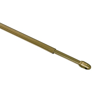 Vitragestange Gardinia Vitragestange flach messing, Ø 11 mm, GARDINIA, Metall