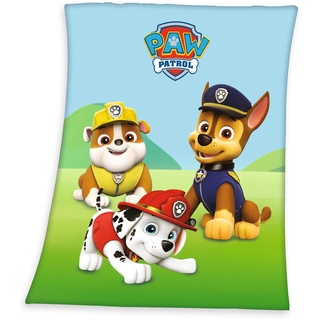 PAW PATROL Kinderdecke Paw Petrol, mit Motiv B/L: 130 cm x 160 blau Decken