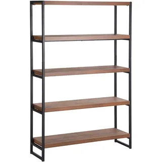 Beliani TIFTON Bücherregal 100 x 30 x 155 cm Dunkelbraun