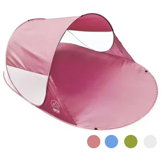 Goods+Gadgets Strandmuschel Strandzelt Pop Up Automatik XXL Sonnenschutz Windschutz UV Schutz