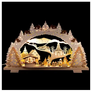 Tietze Erzgebirgsdesign Schwibbogen Schwibbogen Grillhütte (53x31cm) von Tietze Erzgebirgsdesign