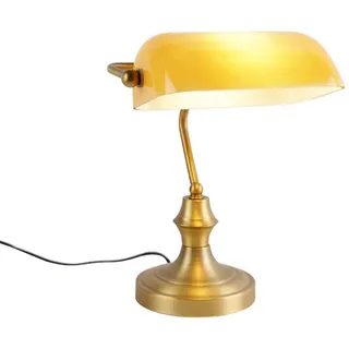 QAZQA Klassische Notarlampe Bronze