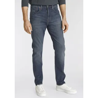 Tapered-fit-Jeans LEVI'S "502 TAPER" Gr. 32, Länge 32, blau (med indigo) Herren Jeans Tapered-Jeans in elegantem, modernem Stil