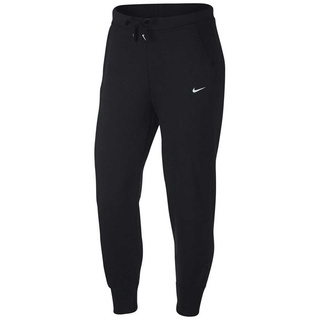Nike Damen Dry Get Fit Fleece Tape Hose, Black/White, M