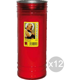 Glooke Selected Teelichter U Ceri T80 Rot 24 P/pio 121A Duft und Dekoration zu Hause, Mehrfarbig, 12 Stück