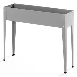 POWERTEC Garden Metall-Hochbeet 100 x 40 x 80 cm Grau