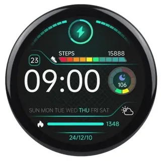 Waveshare RP2350 1,46 rundes Multi-Touchdisplay, kapazitiv, IPS, RTC, 6-axis IMU, Schutzglas, 3,7V