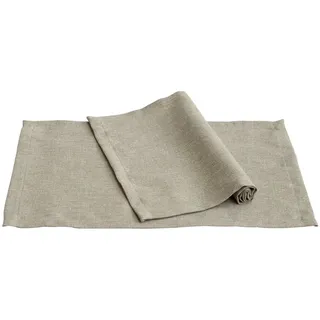 PICHLER Platzset Tischset 6er Set Panama Rechteck 033/048 grau, (Spar-Set, 6-St., 6 Platzdecken), Platzset Tischset Esszimmer Küche grau