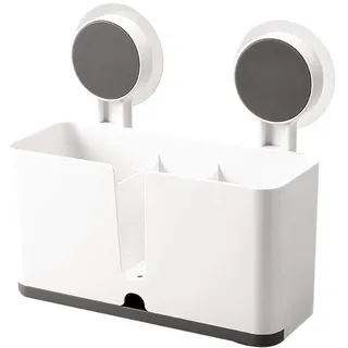 Besteck Abtropfbehälter,Besteck-Abtropfkorb, Sucker Wandbesteck Organisation Besteckkorb Für Messer, Gabeln, Löffel Besteckhalter Zur Aufbewahrung Für Kochlöffel, Pfannenwender, Teigschaber Etc
