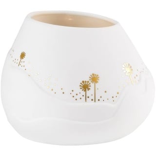 räder Teelichthalter Lichtlandschaft Blumenwiese Porzellan weiß 0017231