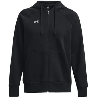 Under Armour Rival Fleece Fullzip Damen Midlayer, schwarz - MD