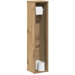vidaXL Badezimmerschrank mit Rollenhalter 20 x 90 cm Braun
