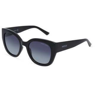 MEXX EYES 6530 Damen-Sonnenbrille Vollrand Butterfly Kunststoff-Gestell, schwarz