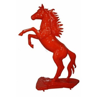 JVmoebel Dekoobjekt »Design Pegasus Figur Statue Skulptur Figuren Skulpturen Deko Pferd« rot