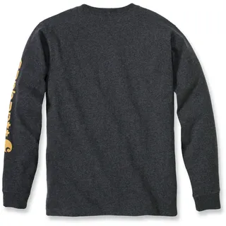 CARHARTT Langarmshirt grau/orange XXL