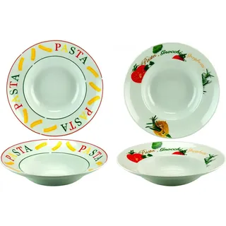 VAN WELL Milano Pastateller 27 cm mehrfarbig 6er Set