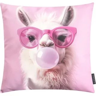Magma Heimtex LAMA Kissen 45 x 45 cm Pink