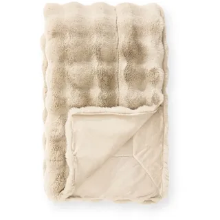 benuta Nest Decke Dave Beige 150x200 cm - Moderner Kurzflor-Teppich für Wohnzimmer