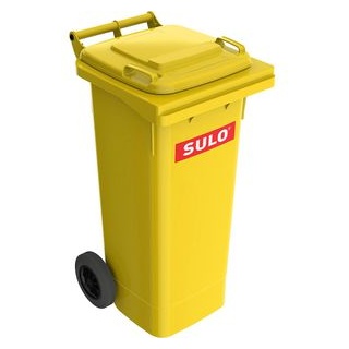 Sulo MGB Mülltonne Kunststoff gelb mit Rädern 80 L