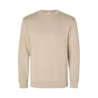 Selected Herren Rundhals Pullover SLHEMANUEL Slim Fit Beige 16092573 M