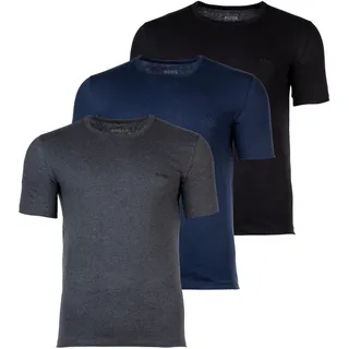 Boss Classic Kurzarm-T-Shirt 3 Einheiten Open Blue M