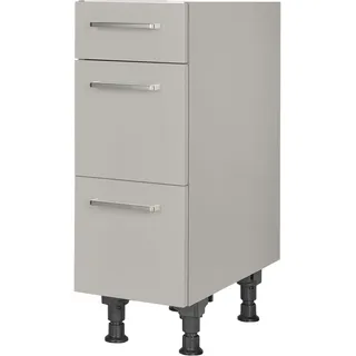 Nobilia Unterschrank Touch 30 x 58,3 x 87 cm Grau